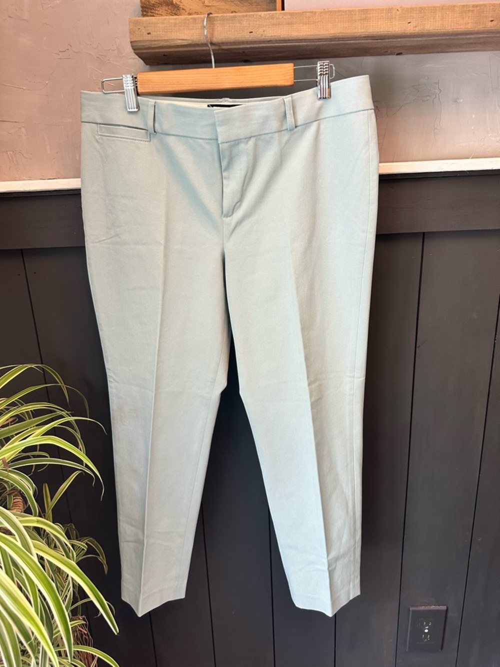 Banana Republic Sloan Fit Pants‎ Size 12 Sage Green Tailored Career Pants